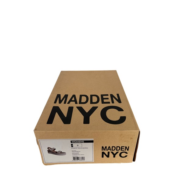Steve Madden NYC Talla Wedge Strappy Natural Sandals New w/Tags in Box Size 9 - Picture 10 of 12